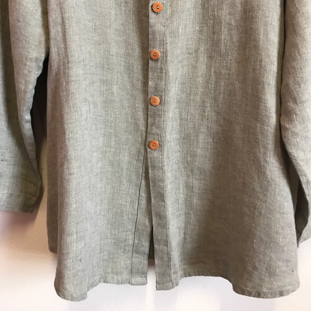 FLAX Oversized Linen Tunic Top - Picture 3 of 6